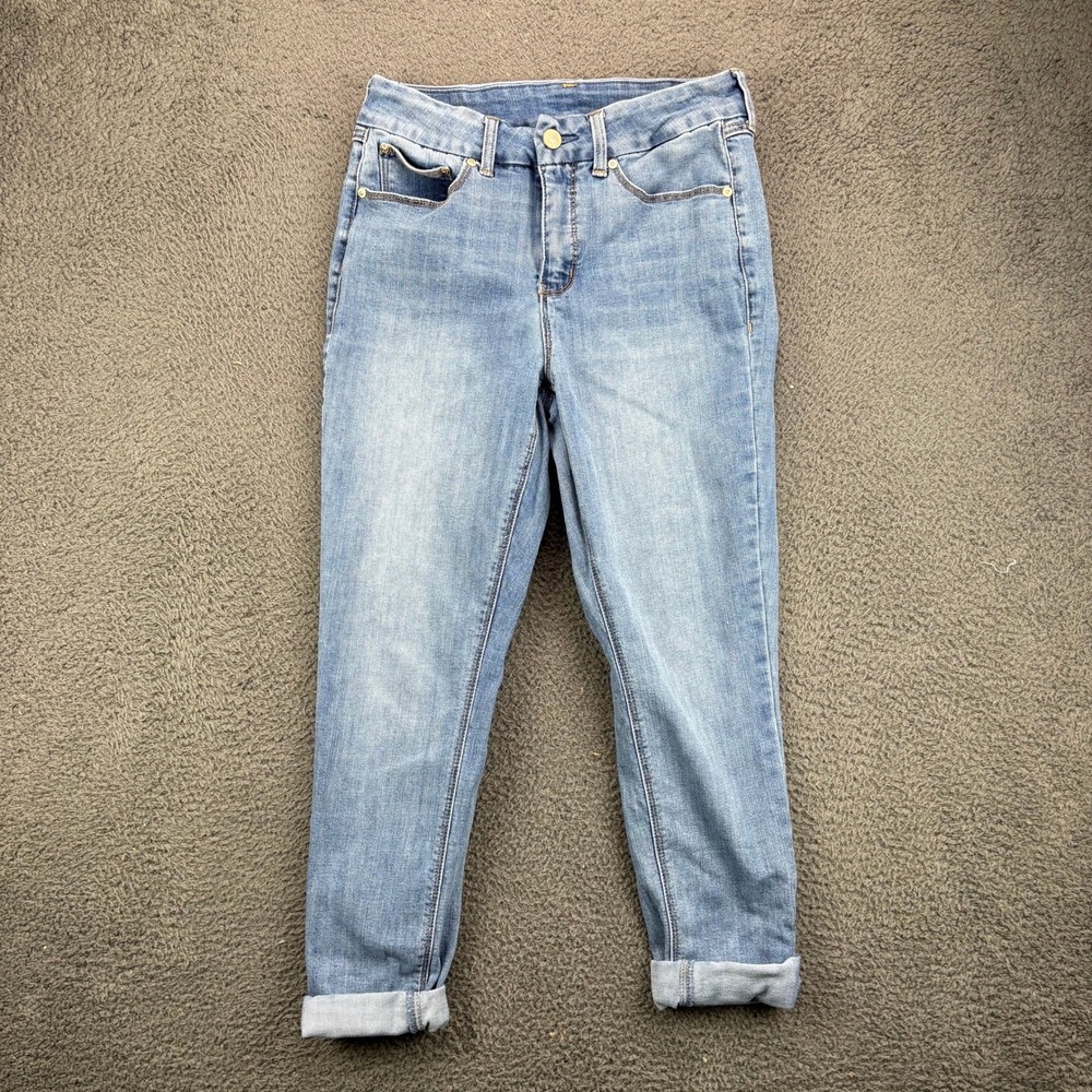 Seven7 Womens Size 8 Light‎ Wash Stretch Skinny Jeans Blue Denim RN 109890